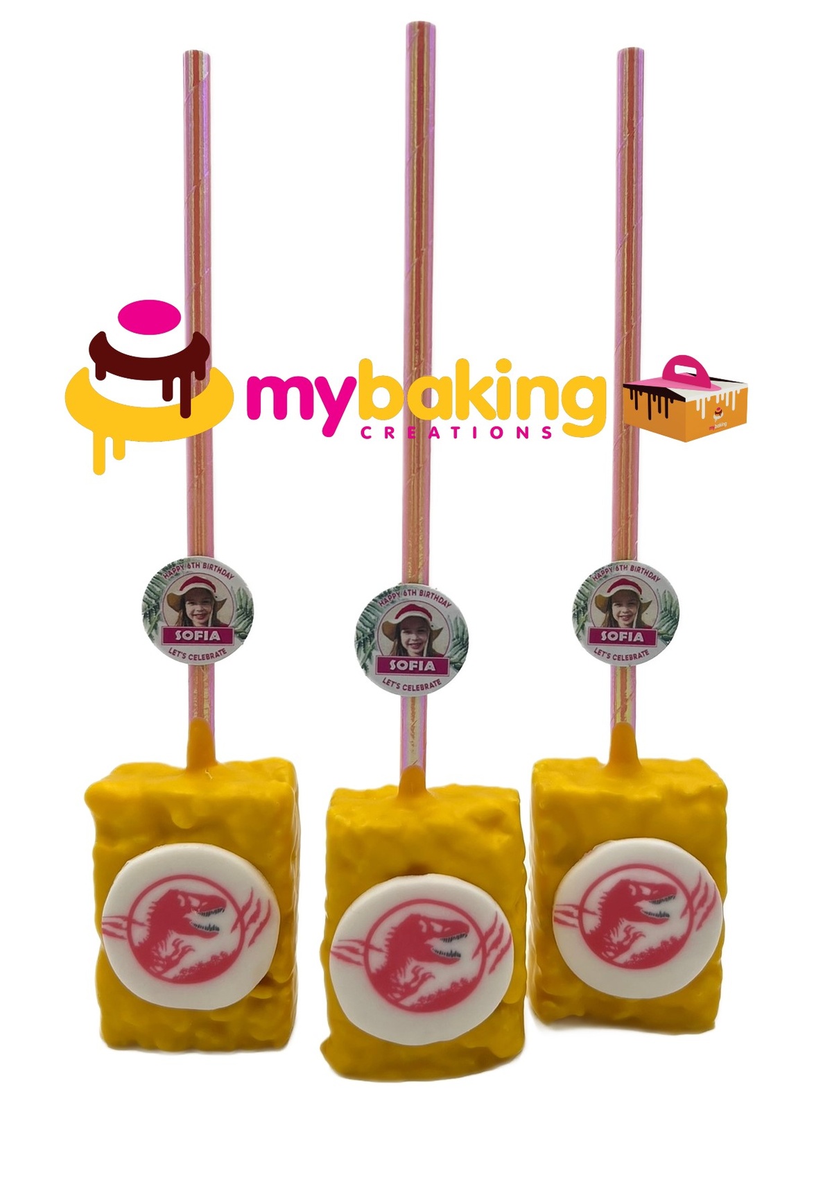 Custom Jurassic World dinosaur cake pops San Francisco